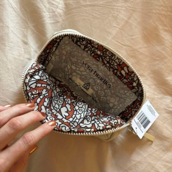 Vera Bradley Woodward Small Belt Bag in Nylon Pumice Stone (Off White) - Picture 8 of 12